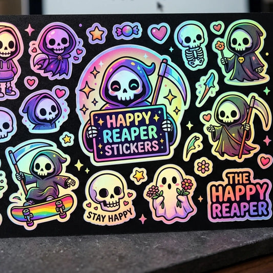 Holographic Rainbow Custom Stickers