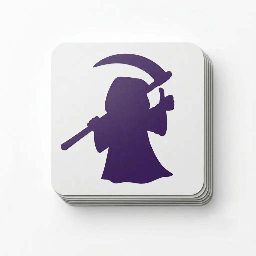 Square stickers with rounded corners